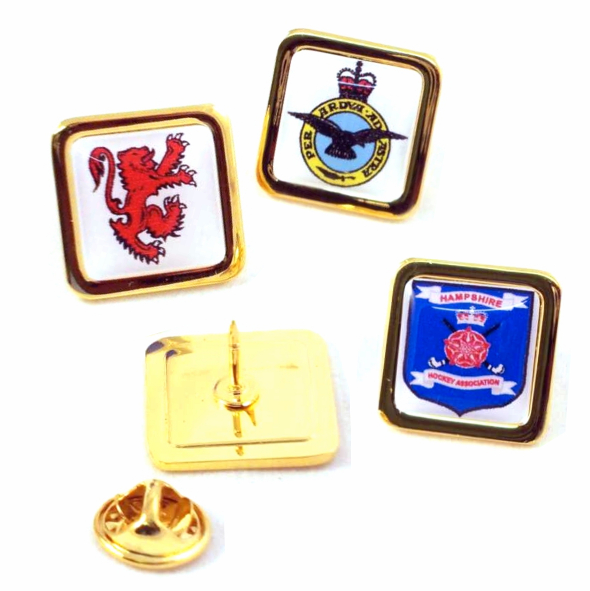 20mm squ superior gold badge