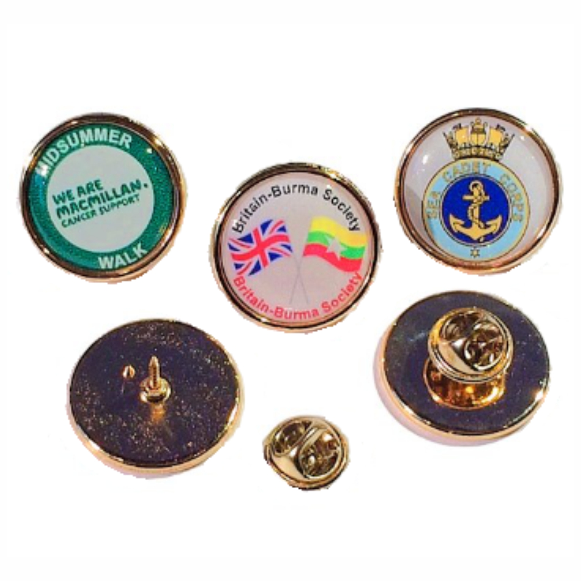 23mm premium gold badge