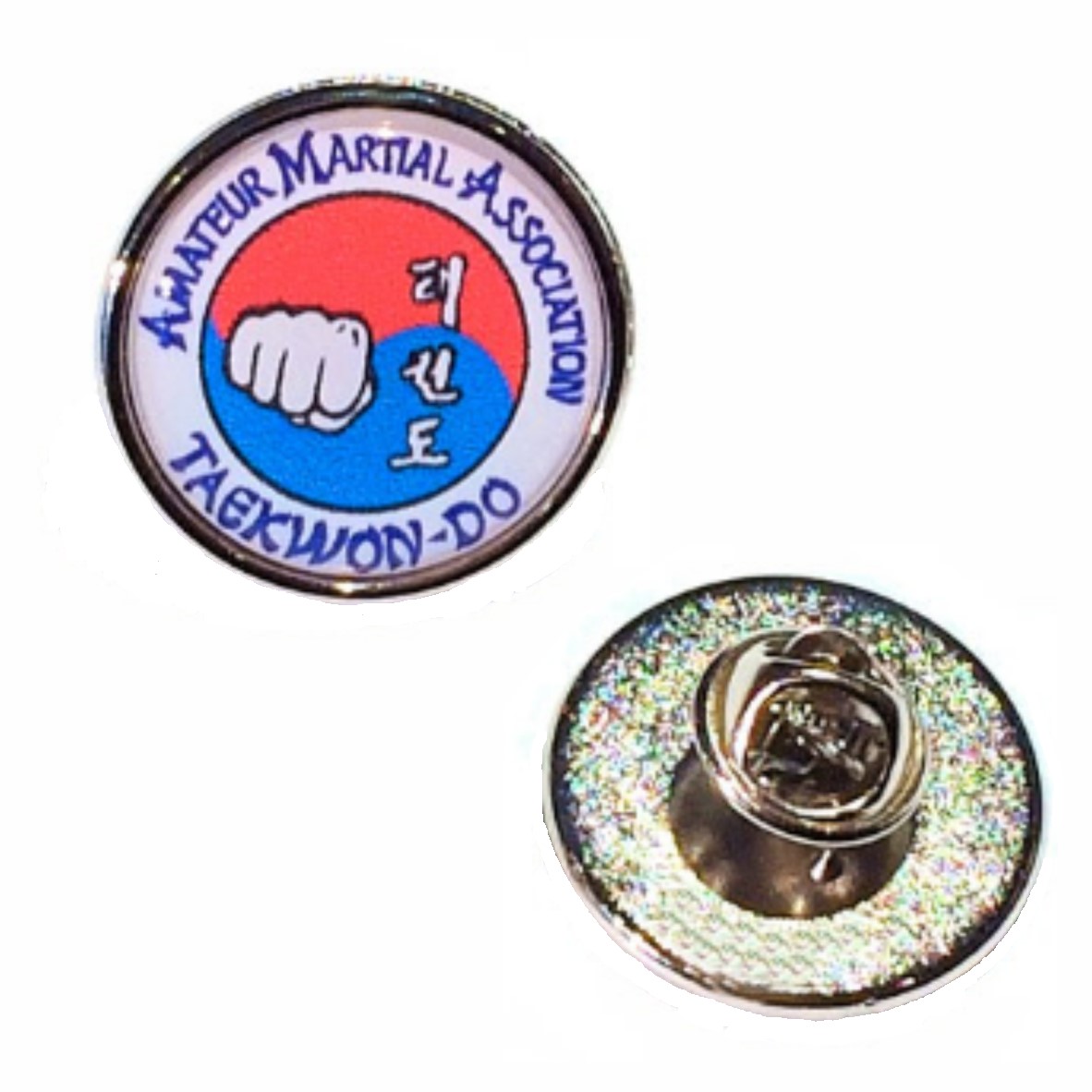 23mm premium silver badge