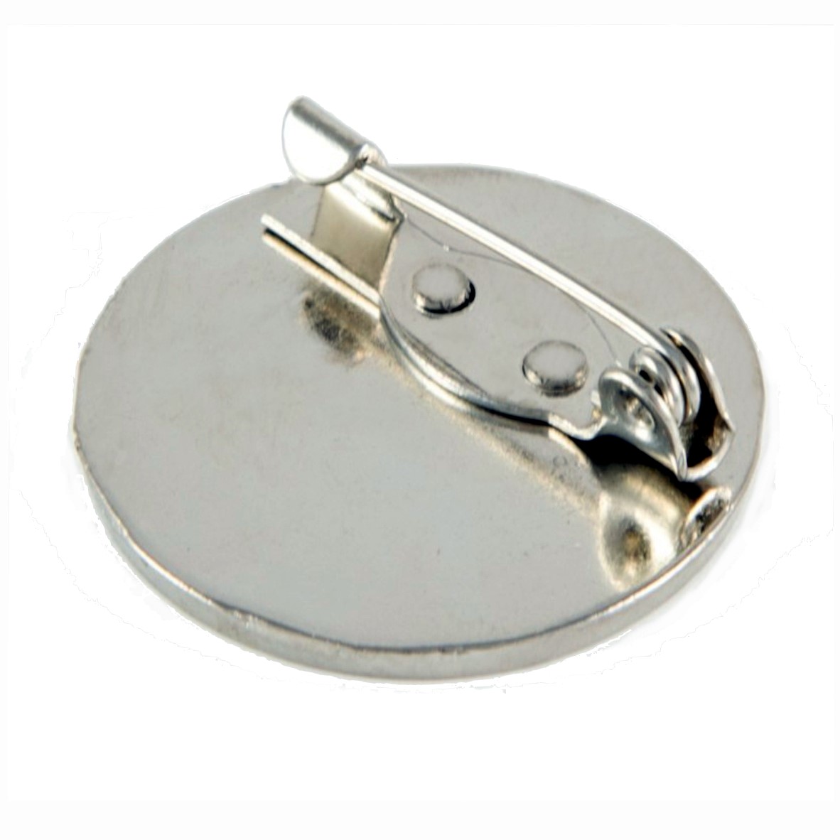 27mm premium silver badge clasp