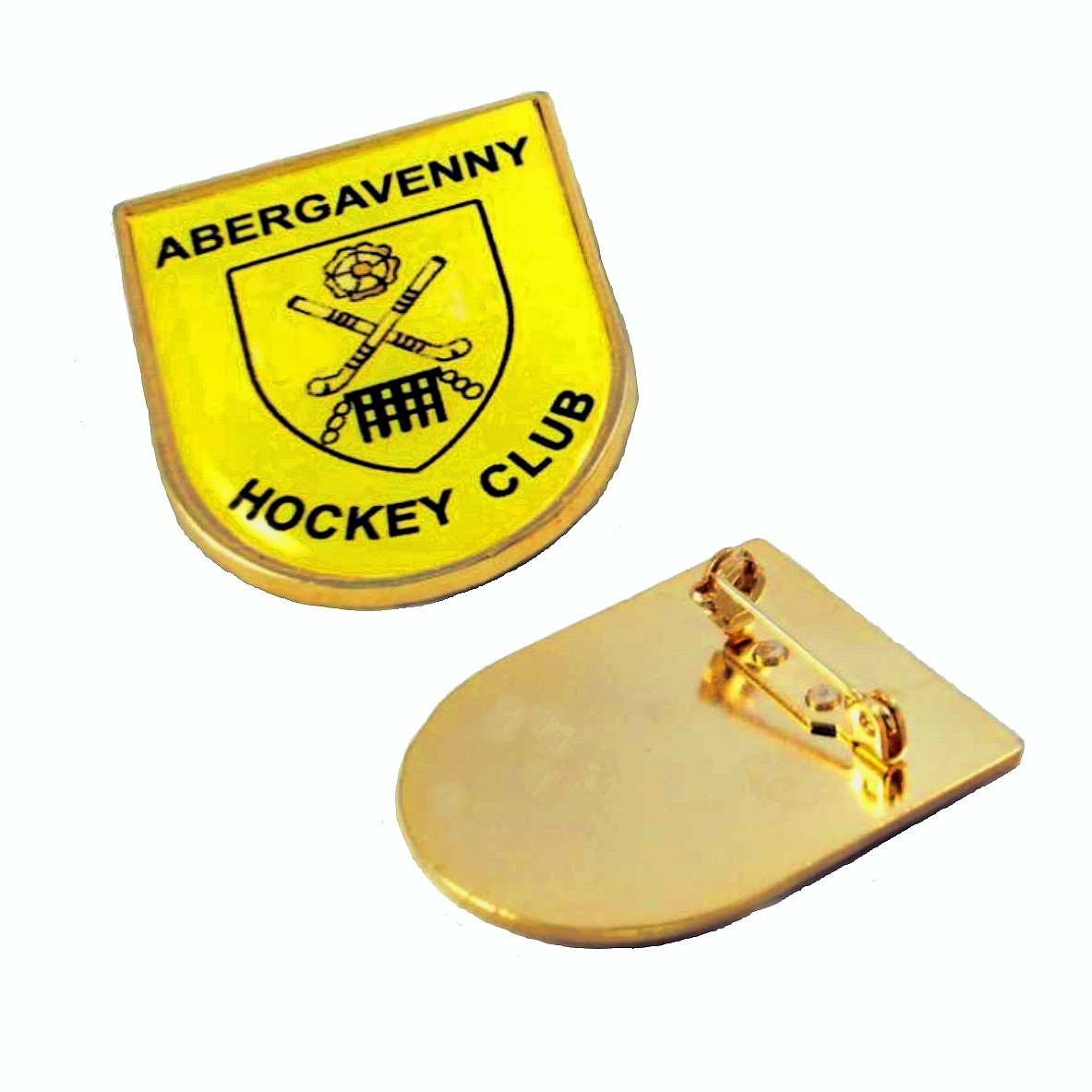 32x39mm premium gold shield badge