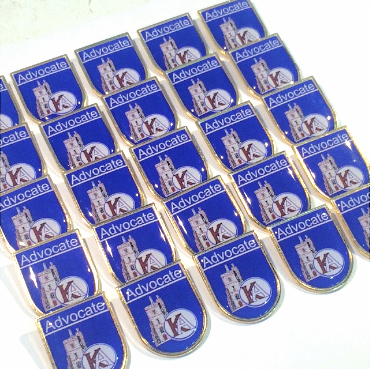 32x39mm premium gold shield badge