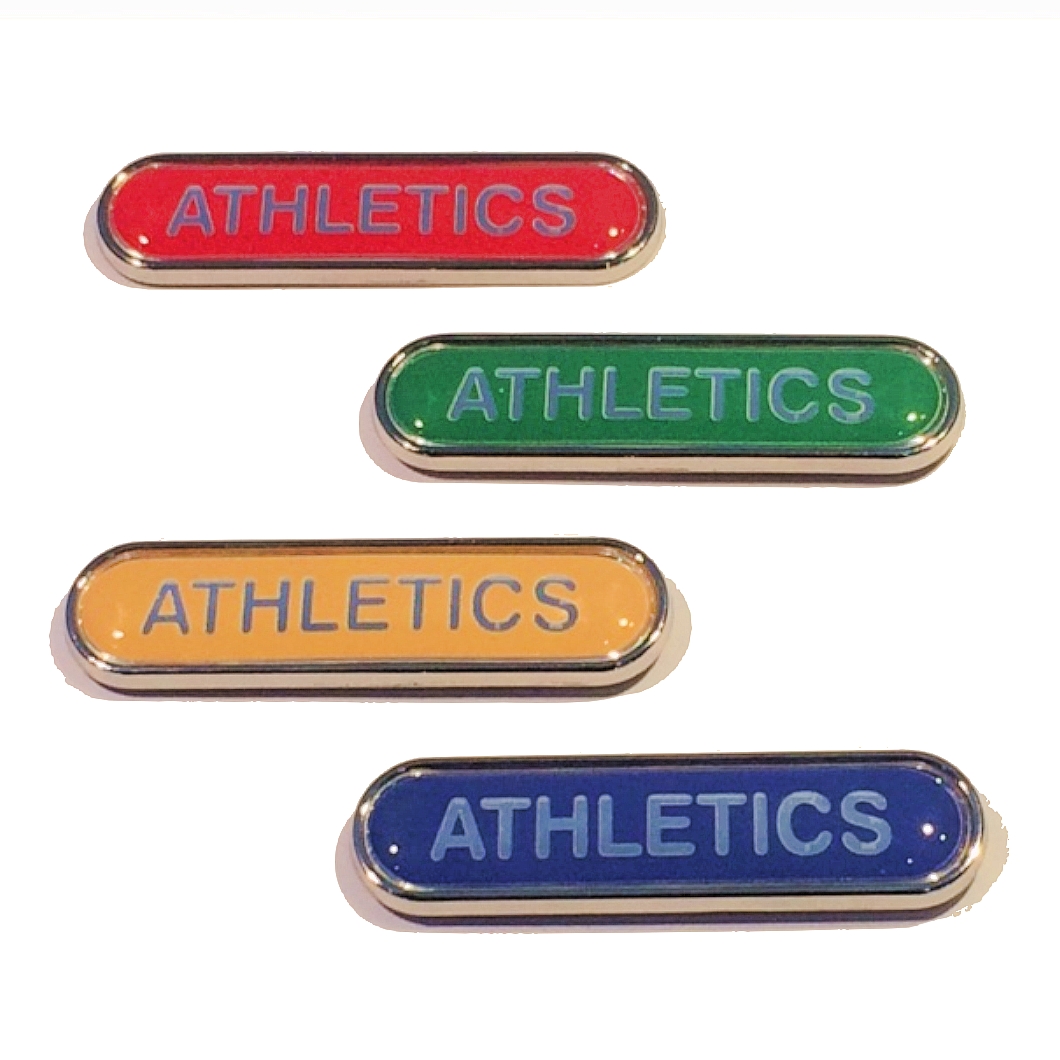ATHLETICS bar badge
