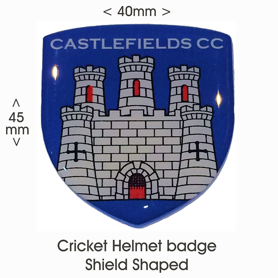 Helmet Badge Shield Shape