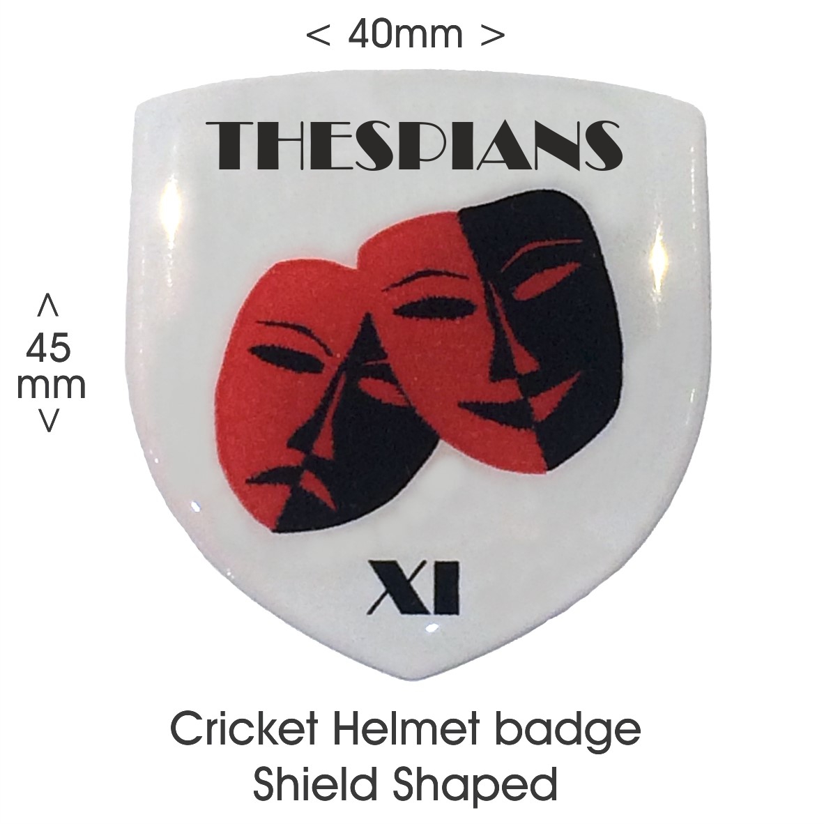 Helmet Badge Shield Shape