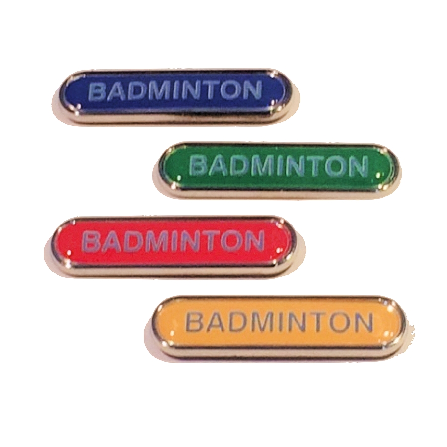 BADMINTON bar badge