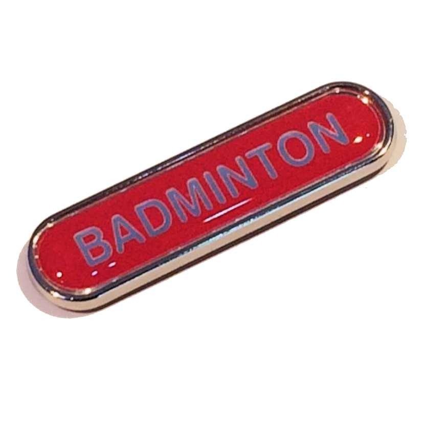 BADMINTON bar badge