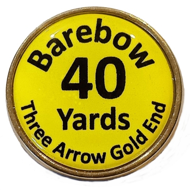 Barebow 3 Gold End Premium badge