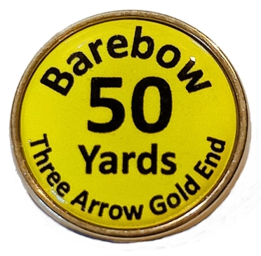 Barebow 3 Gold End Premium badge