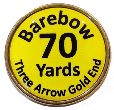 Barebow 3 Gold End Premium badge