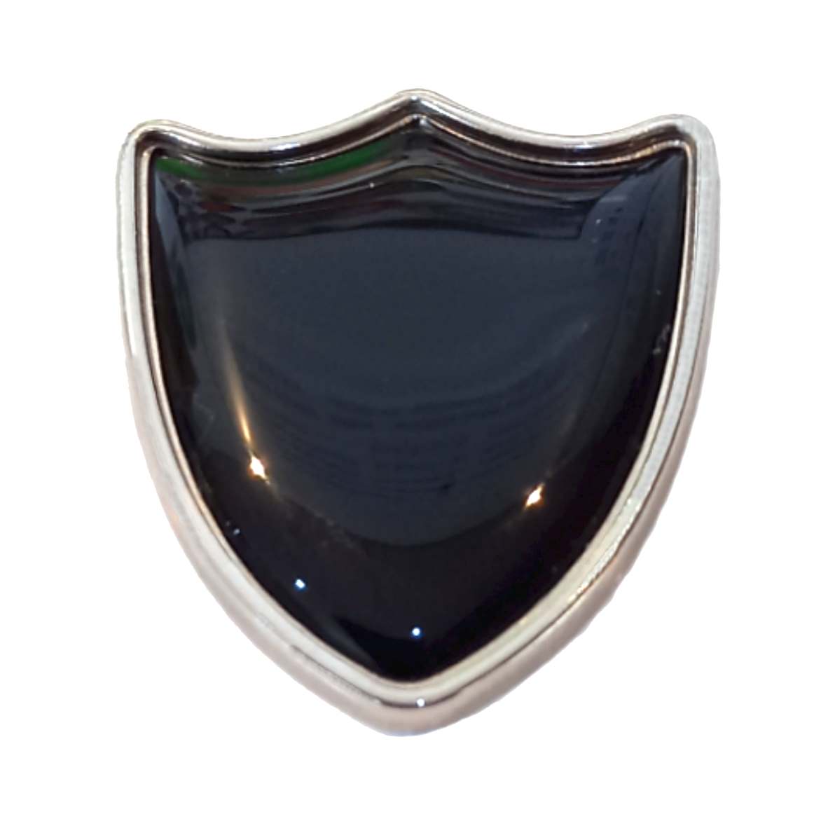 Black shield badge