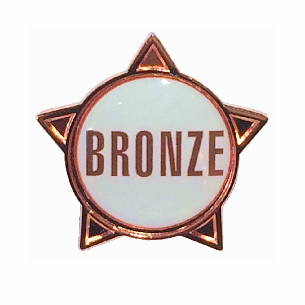 BRONZE (text) star badge