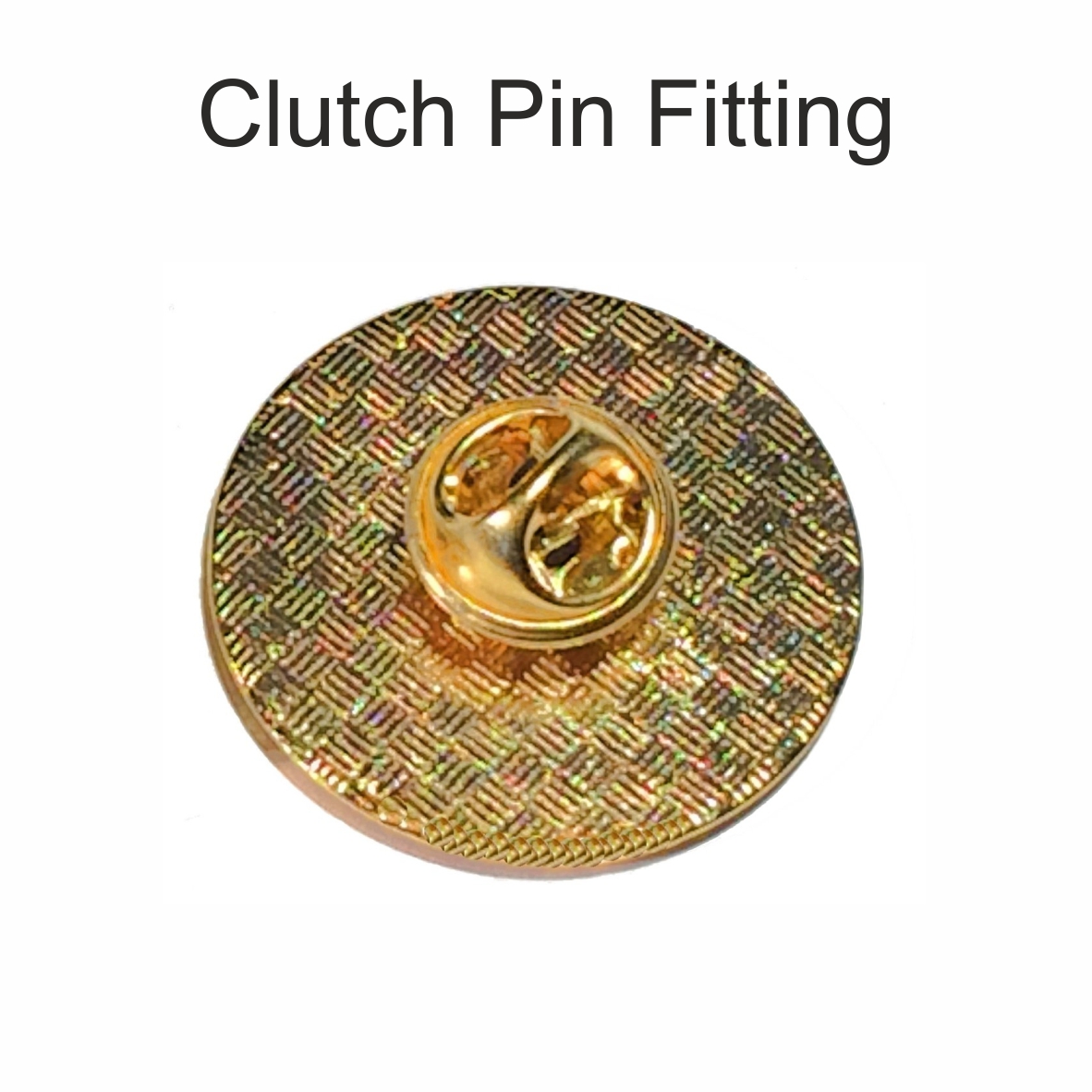 Gold 27mm badge