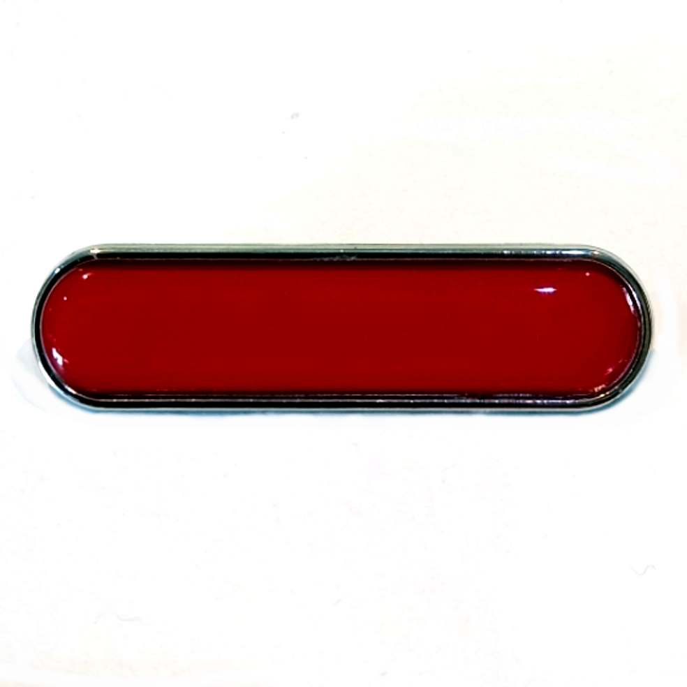 Burgundy Red bar badge