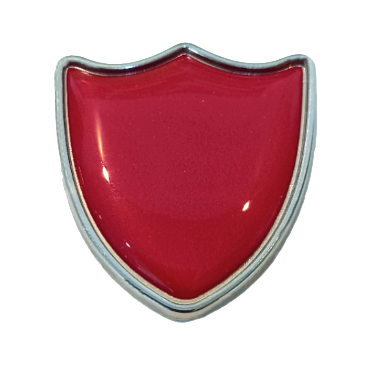 Burgundy Red shield badge