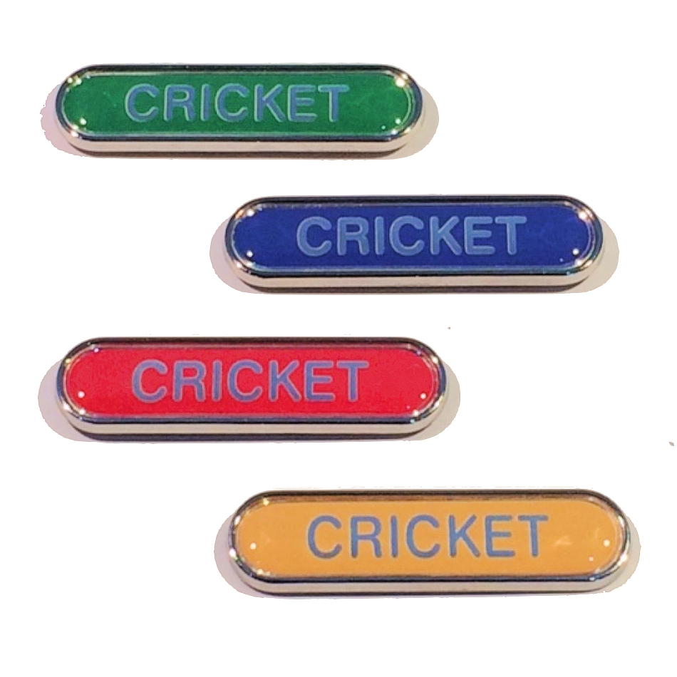 CRICKET bar badge