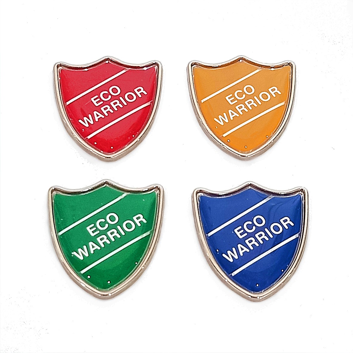 ECO WARRIOR shield badge