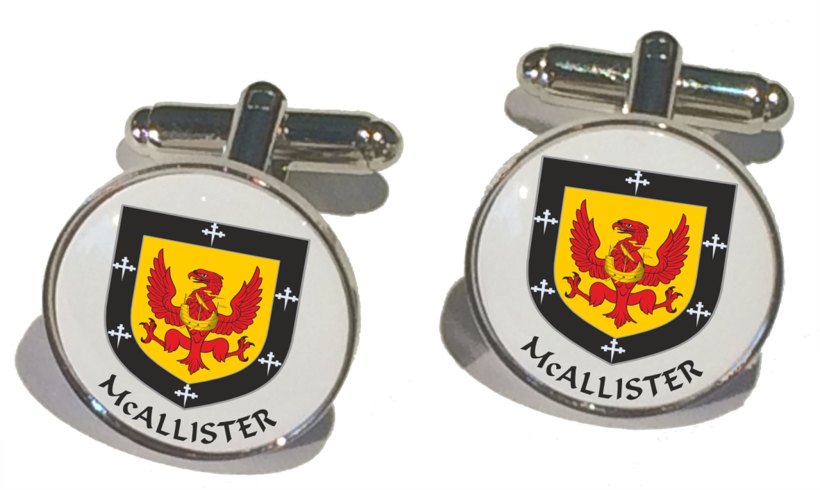 Family Crest Cufflinks Rnd