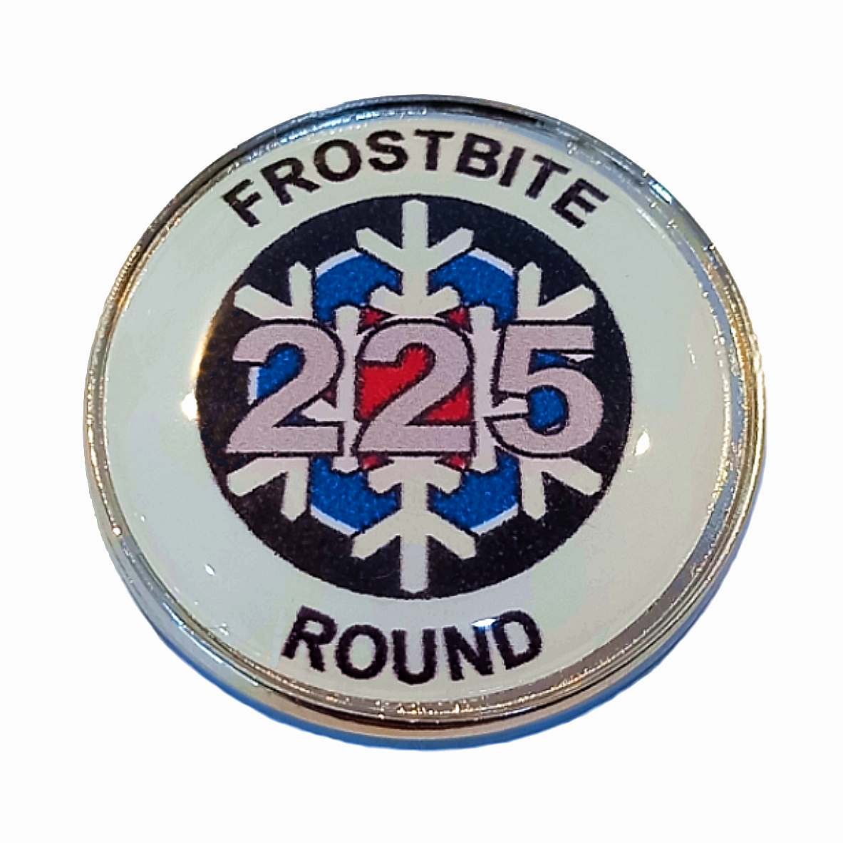 Frostbite Round standard badge