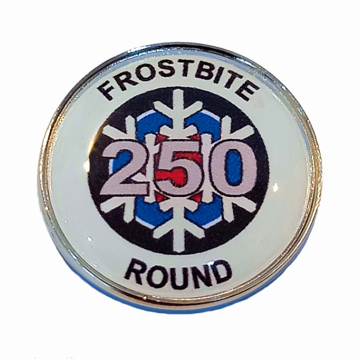 Frostbite Round standard badge