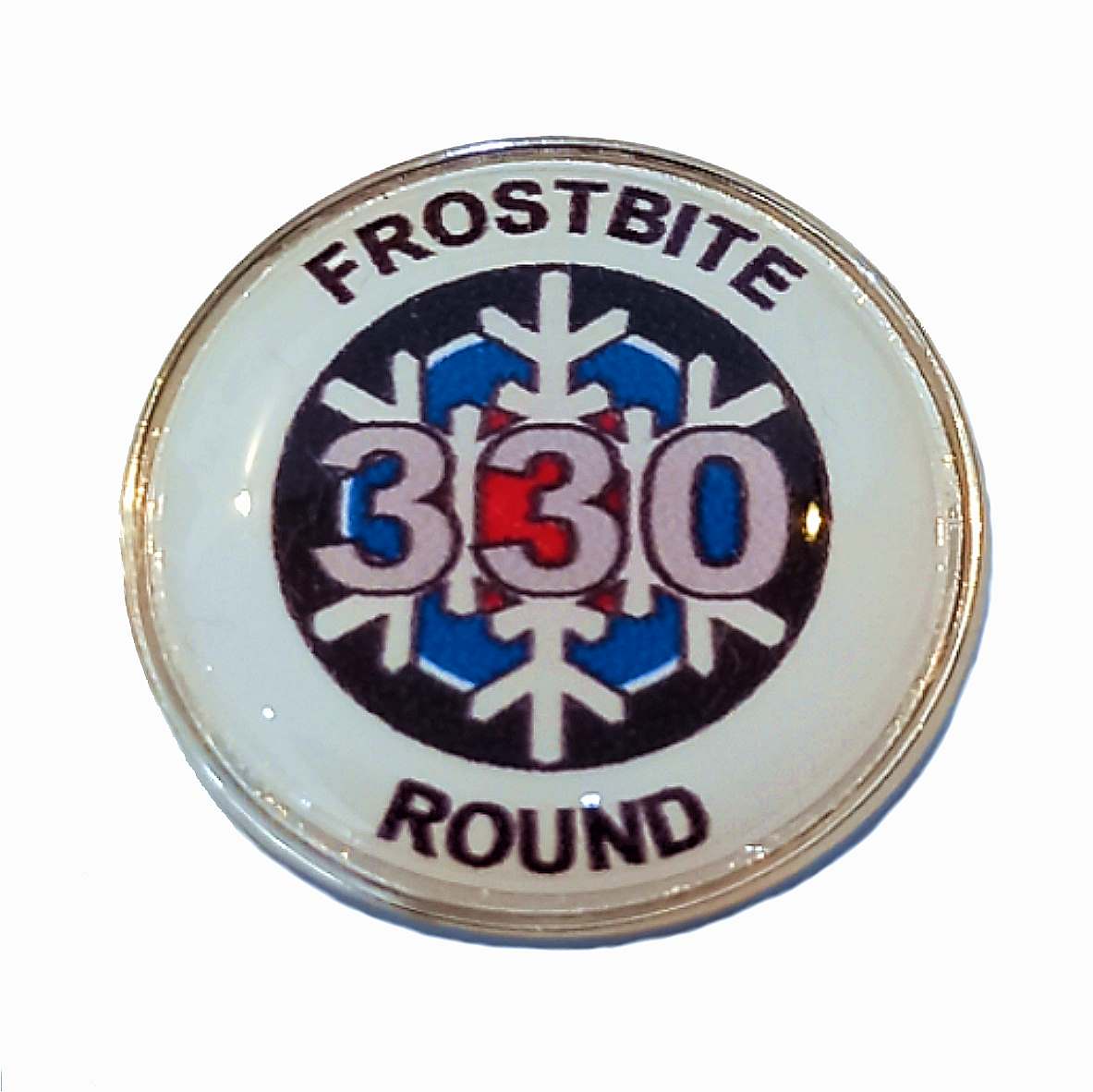 Frostbite Round standard badge