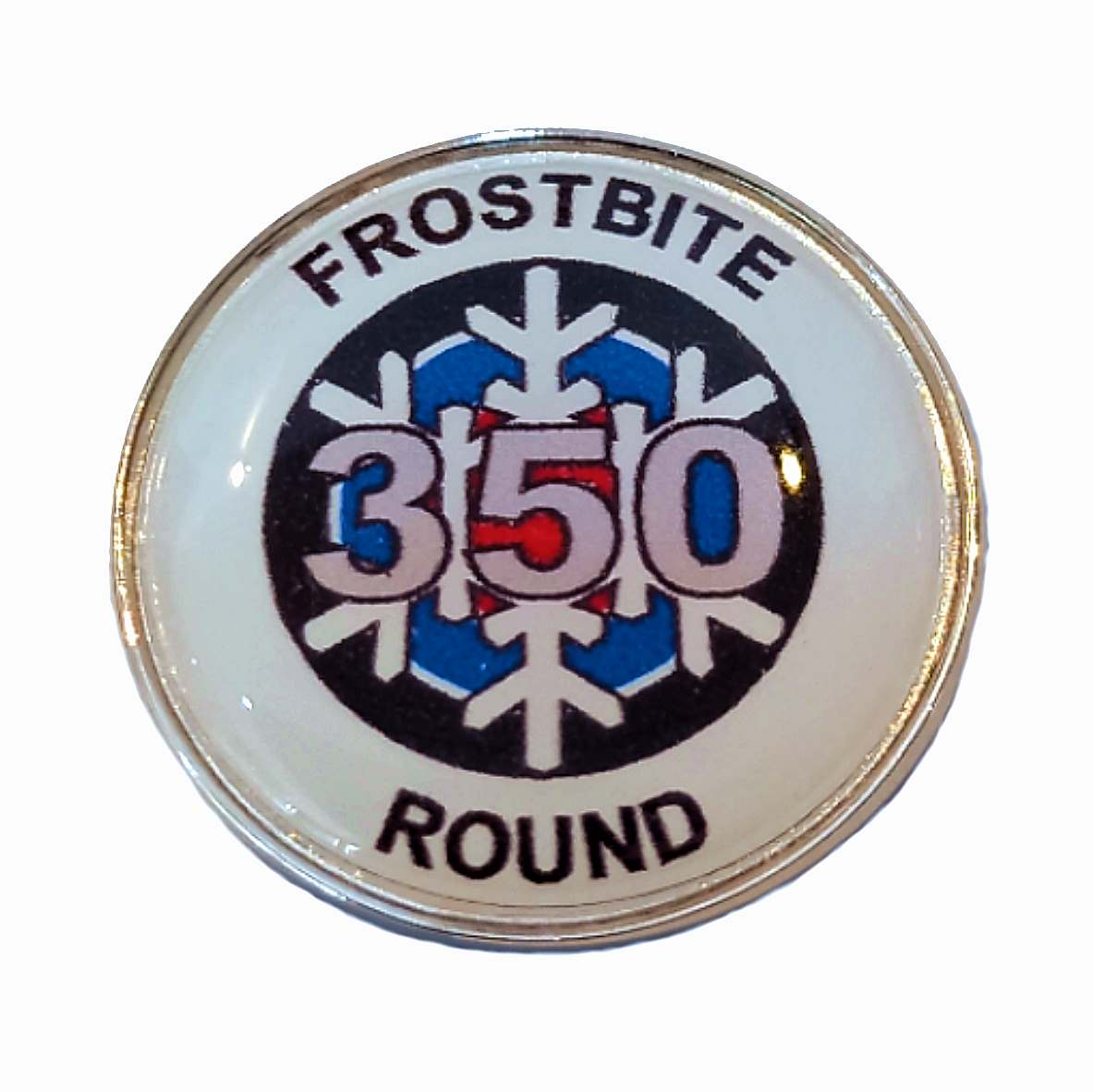 Frostbite Round standard badge