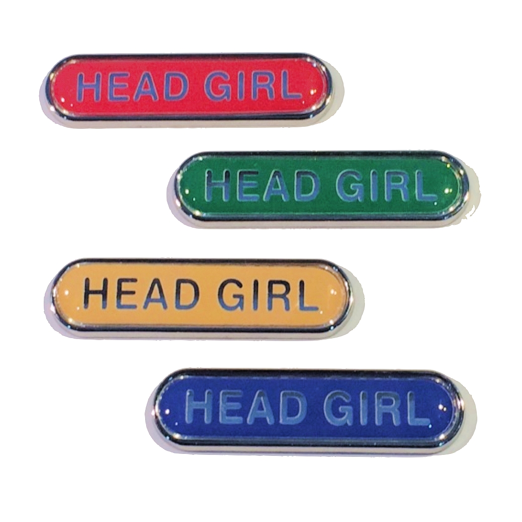 HEAD GIRL bar badge