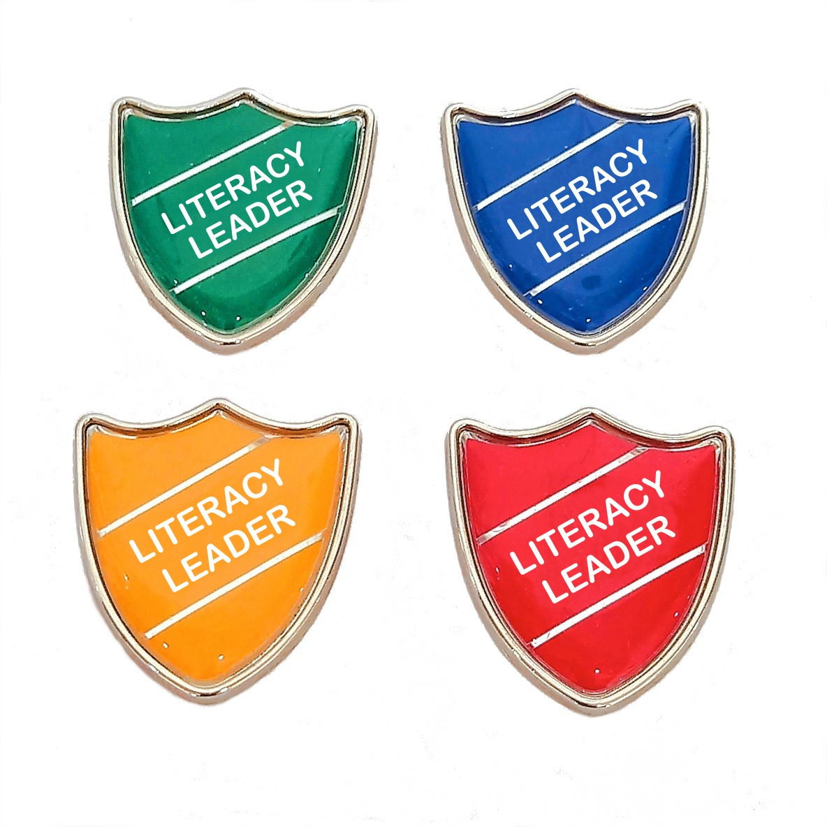 LITERACY LEADER shield badge