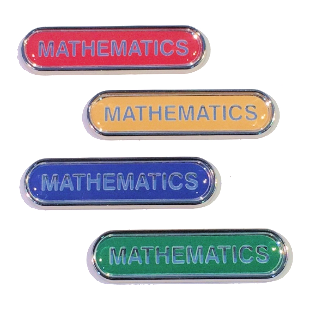 MATHEMATICS bar badge