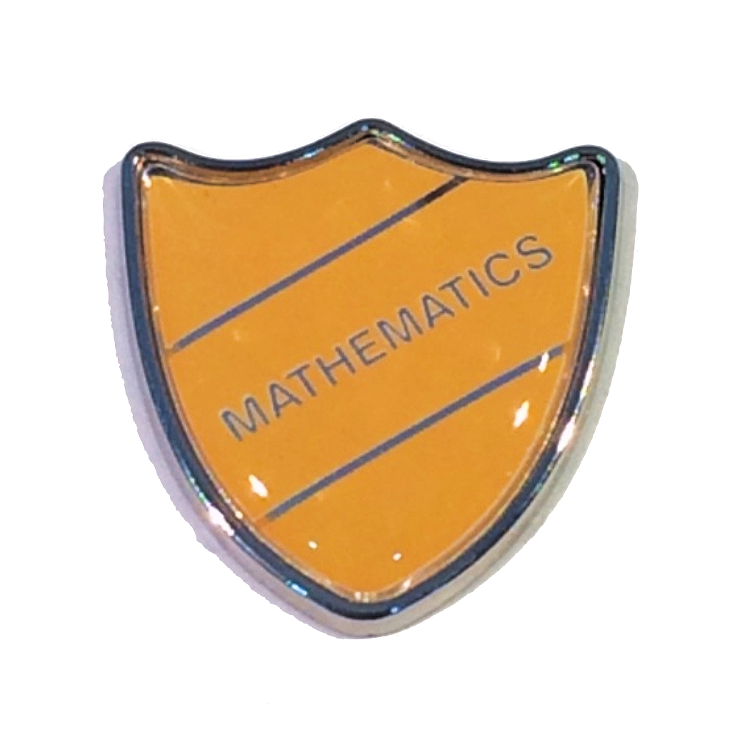 MATHEMATICS shield badge