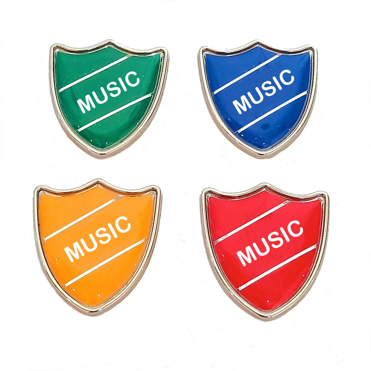 MUSIC shield badge