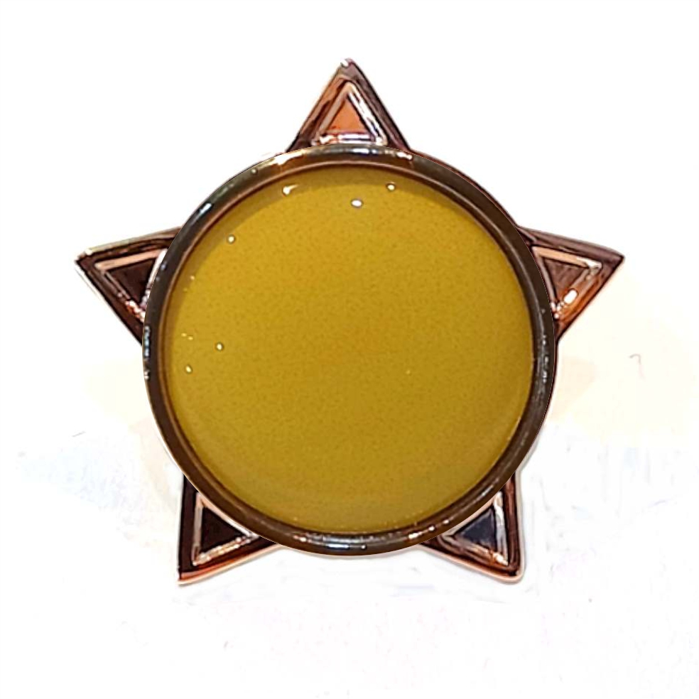 Mustard Yellow star badge