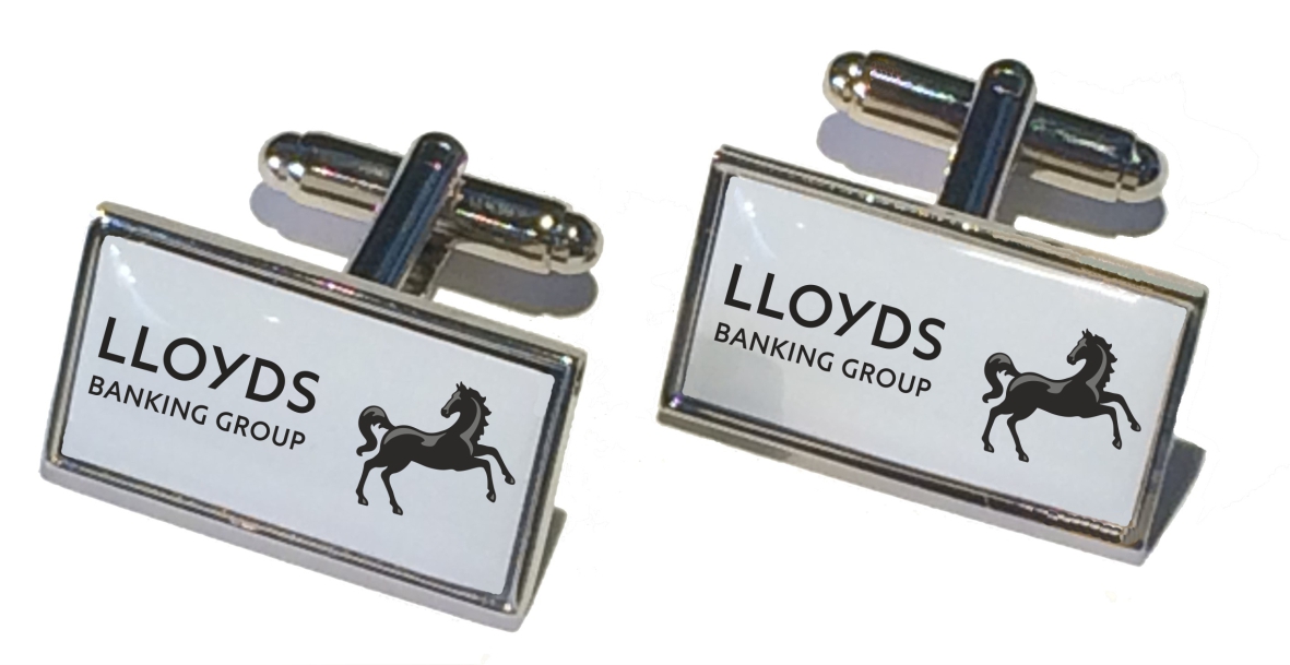 Boxed Set Rectangle Silver Cufflinks