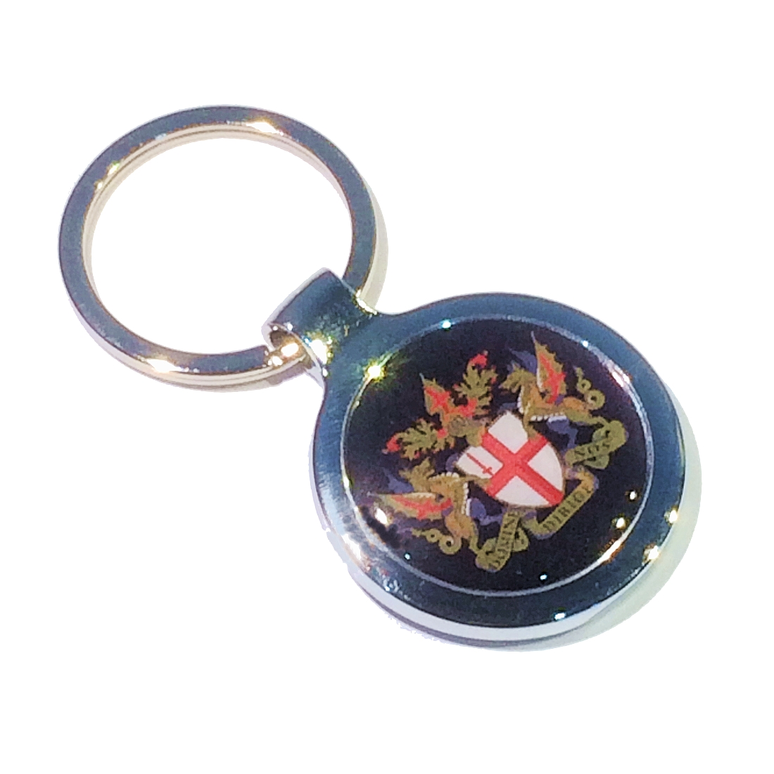 Round keyring 27mm superior quality