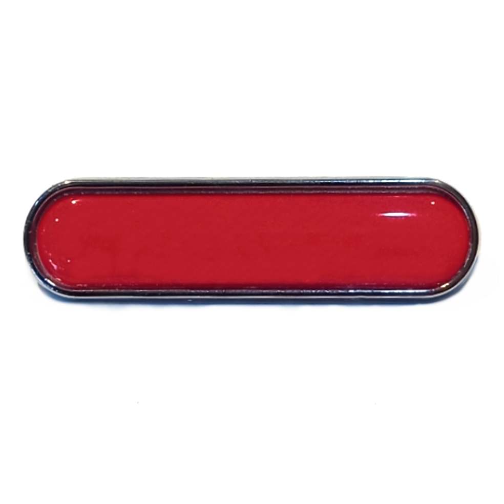 Scarlet Red bar badge