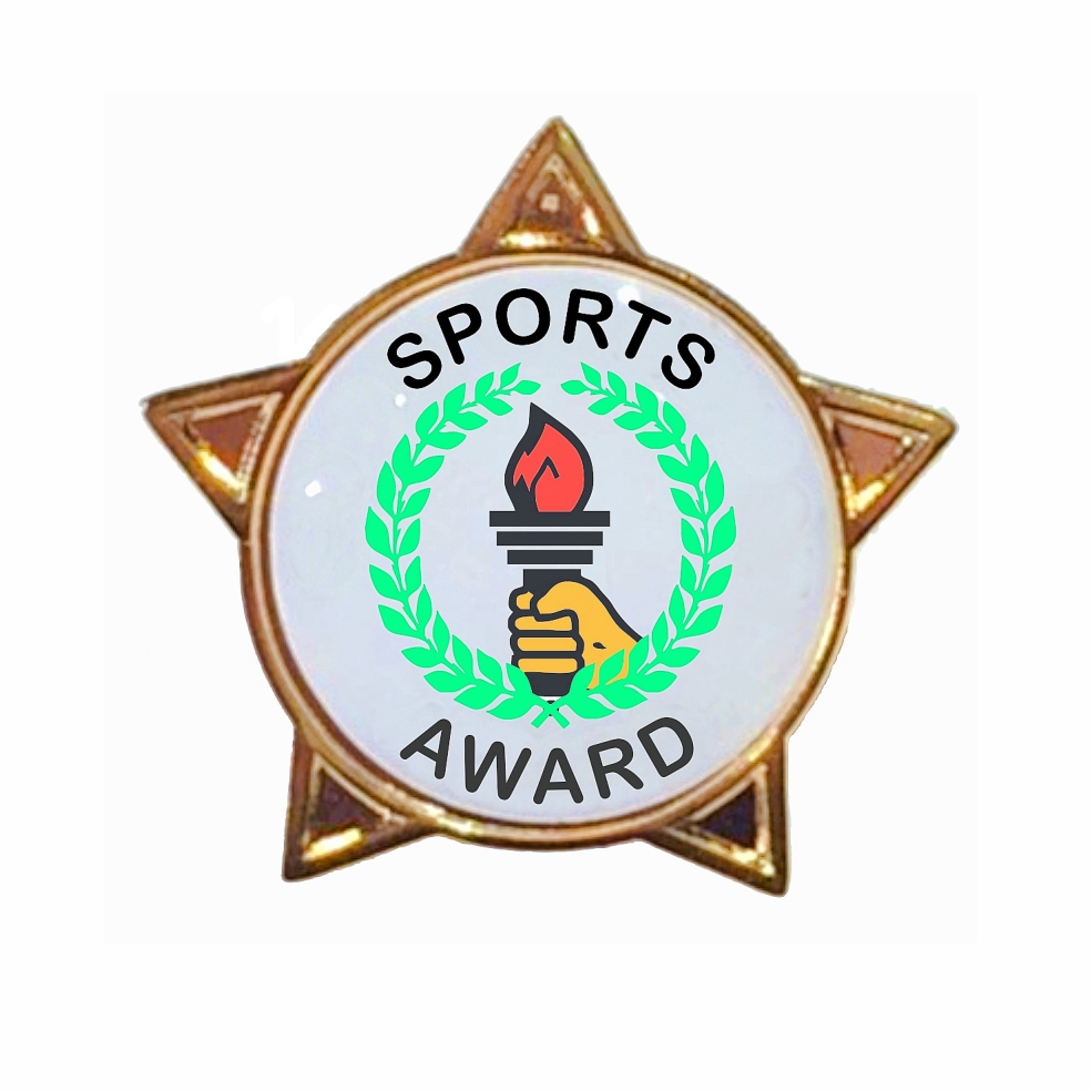 SPORTS AWARD star badge