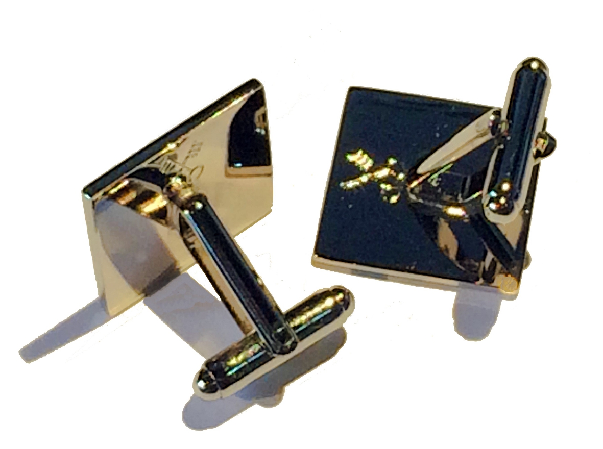 Boxed Set Square Silver Cufflinks