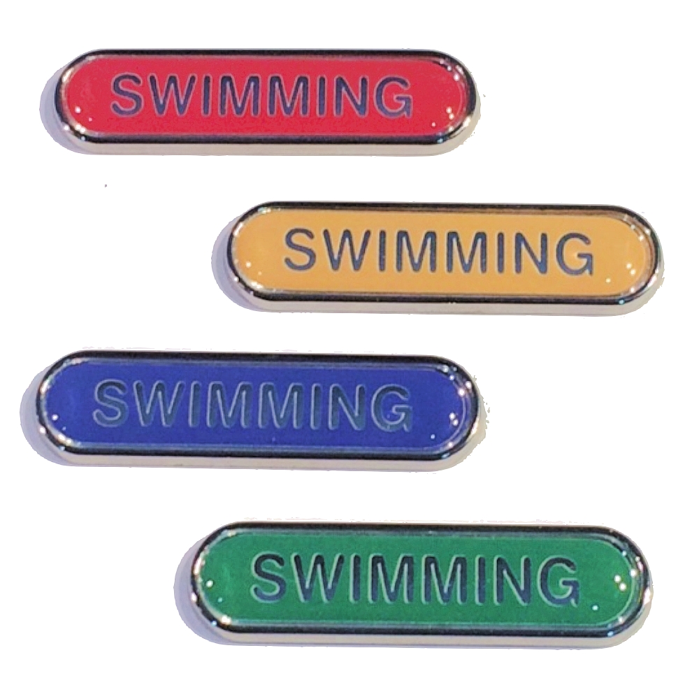 SWIMMING bar badge