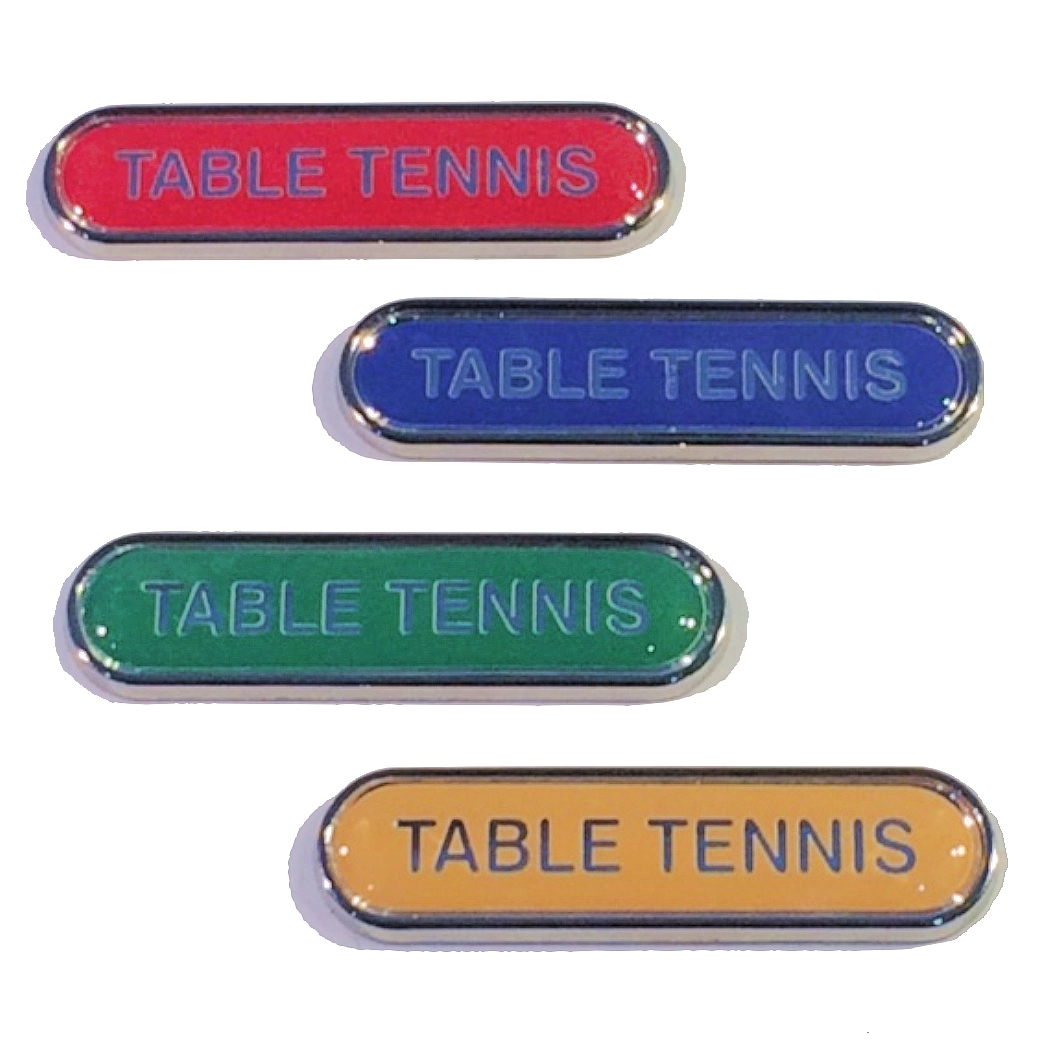 TABLE TENNIS bar badge