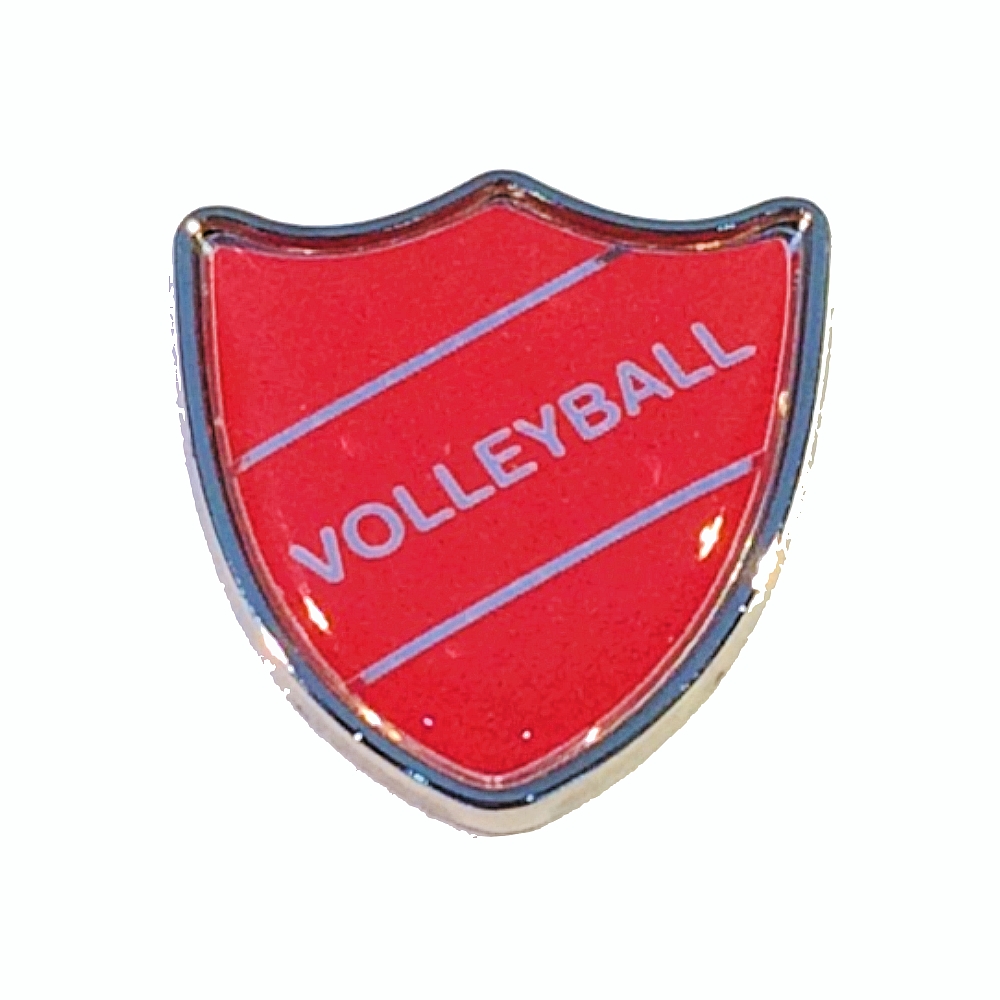 VOLLEYBALL shield badge